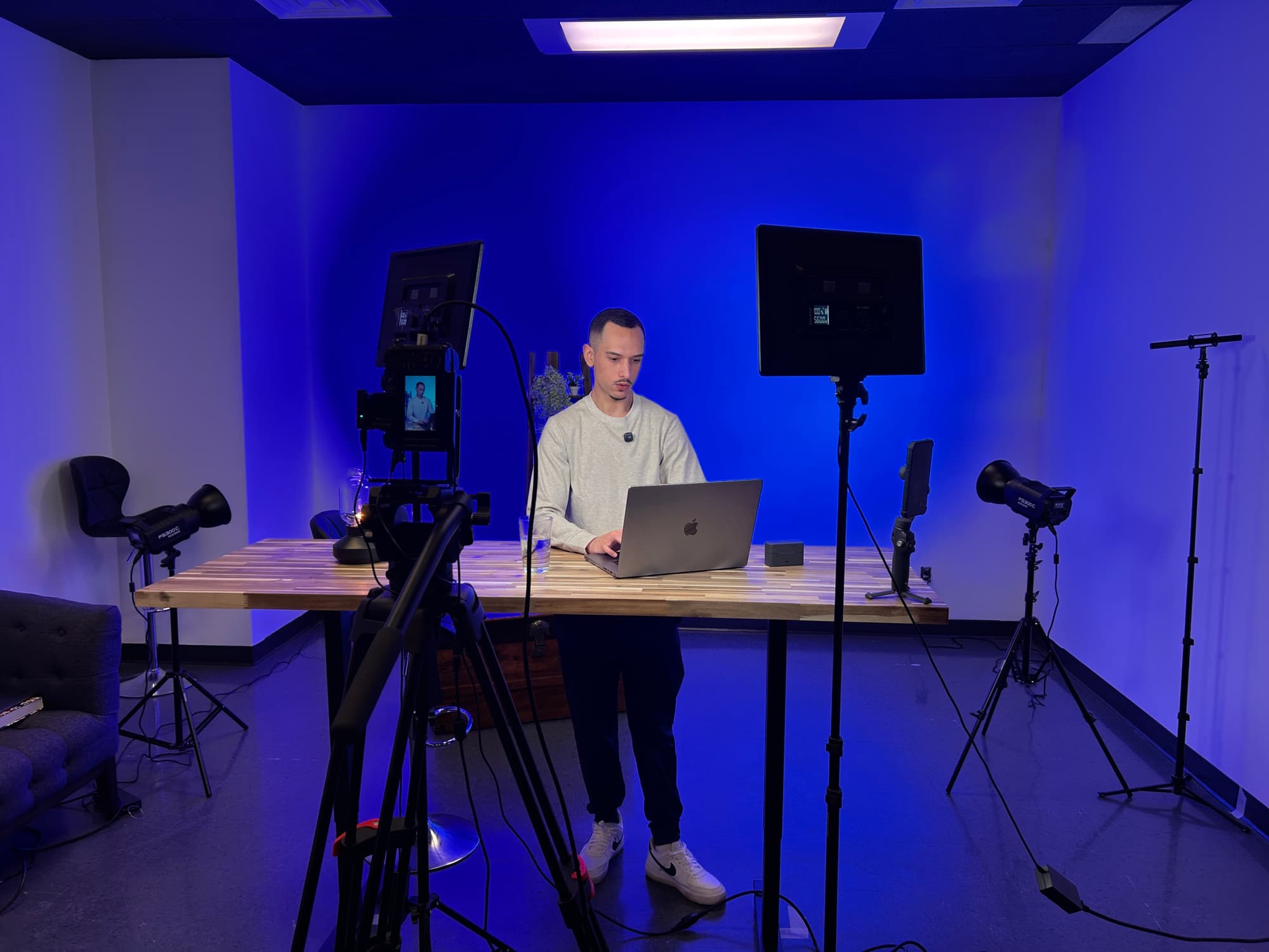 Configuration caméra et éclairage du Studio de l'île
